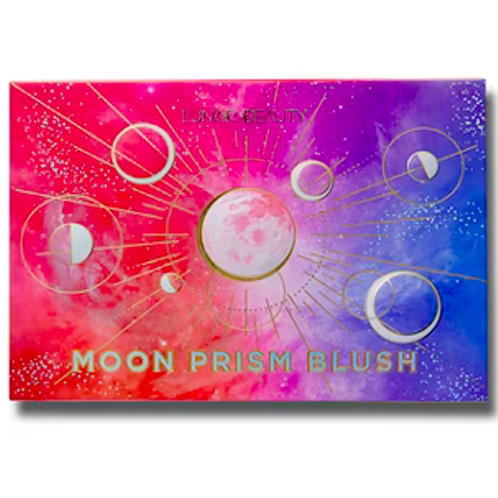 Lunar Beauty Moon Prism 6 Shade Vegan Blush Eyeliner Palette Makeup Travel Kit - Picture 3 of 6